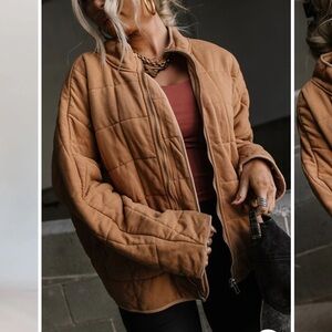 Plus size quilted jacket